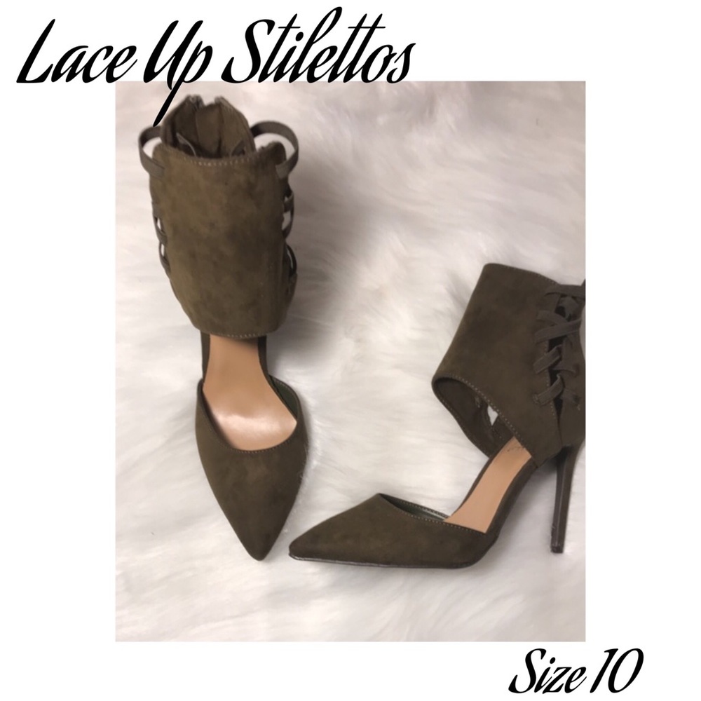 NWT Pointy Toe Anklet Heels Size 10